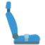 Car seat icon representing comfort